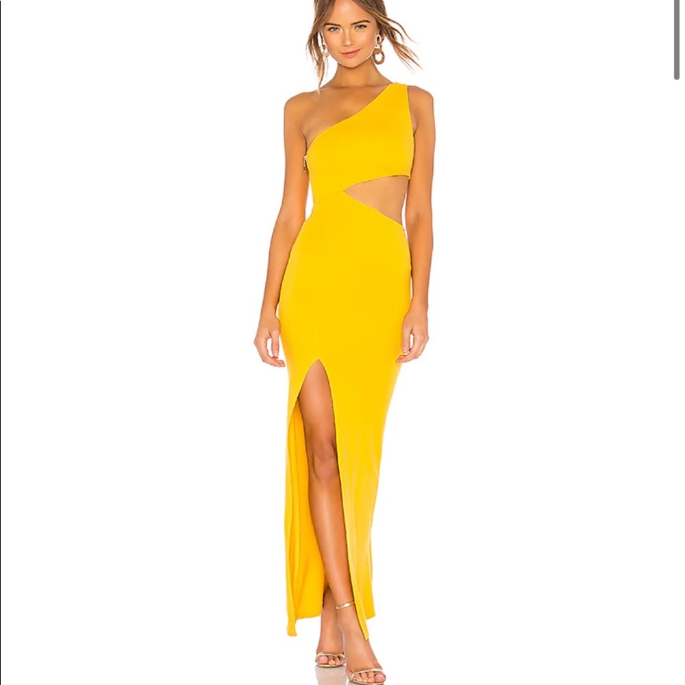 NBD x Naven Marissa Dress Canary Yellow